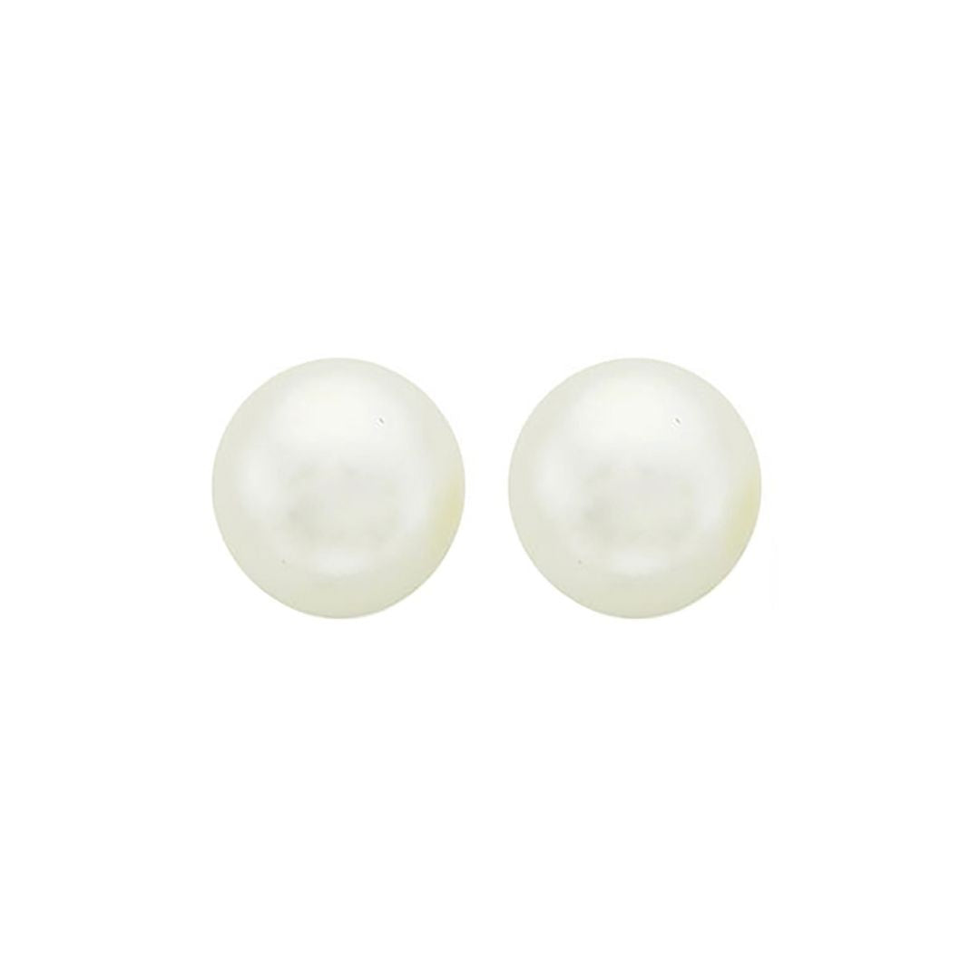 Spanish Pearl Stud Earrings - White