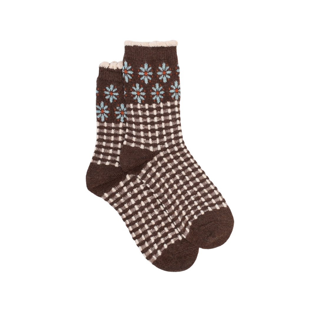 Woodland Check Sock