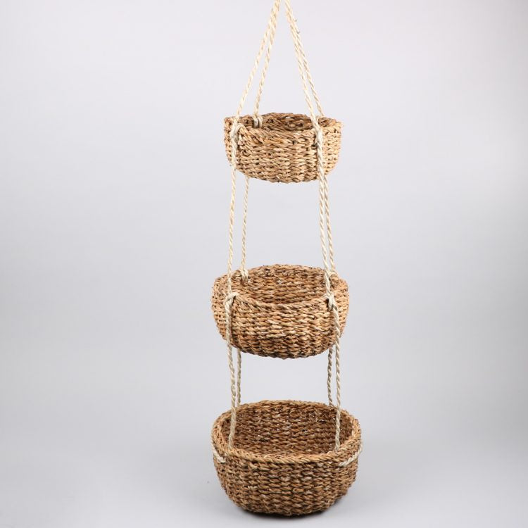 3 Tier Sika Basket - Natural