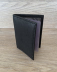 Rugged Hide Leather Card Wallet - Jed Black | Shelf home and gifts