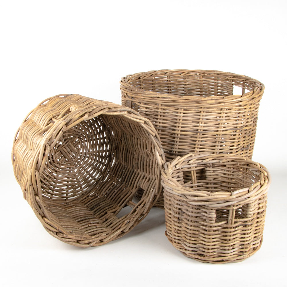 Trade Aid Rattan baskets round