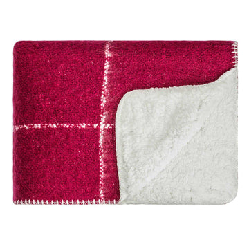 Sherpa Blanket - Rumba Red