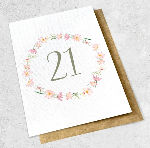 ink bomb 21st card | shelf home and gifts