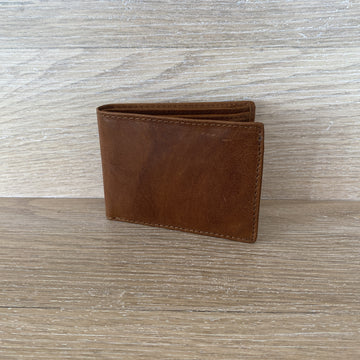 Rugged Hide leather wallet pushkar compact tan | Shelf home and gifts