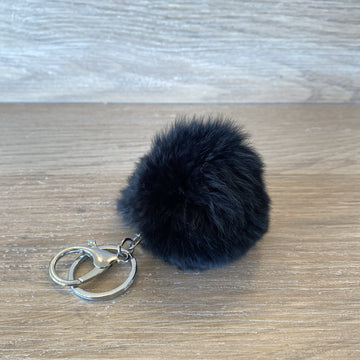 Fluffy Keyring - Black | Shelf Home and Gifts