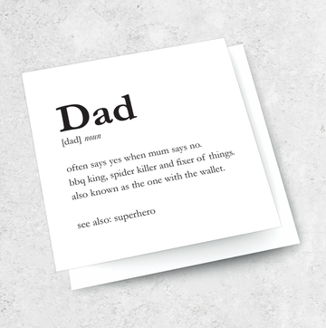 Ink Bomb Card - Father's Day / Noun | shelf home and gifts