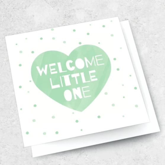 Ink Bomb Card - Welcome Little One | Shelf Home and Gifts