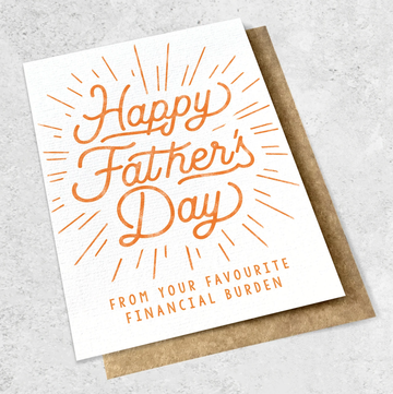 Ink Bomb Card Large - Father's Day /Burden | shelf home and gifts