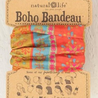 Bandeau - Red Floral Stripes