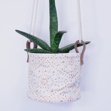 Canvas Hanging Planter 10cm - Boho Diamonds