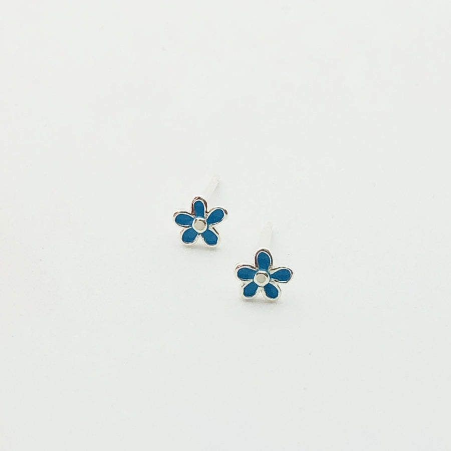 Sterling Silver Enamel  Earrings - Assorted