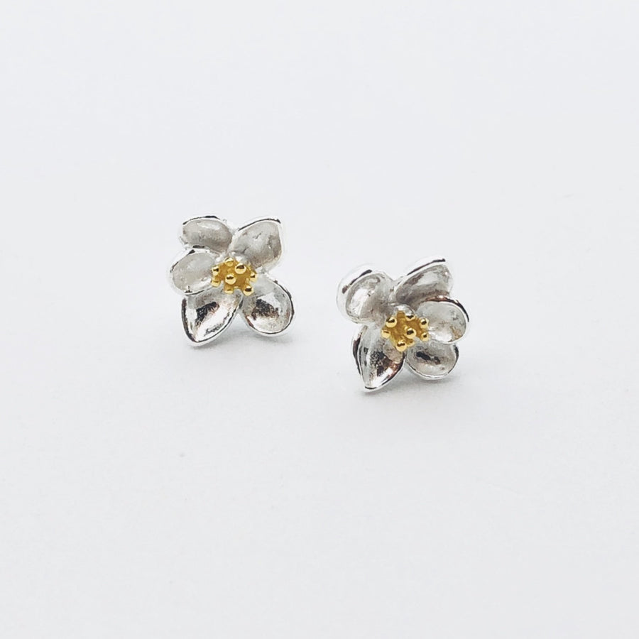 Sterling Silver Earrings - Flower Studs | Shelf Home and Gifts