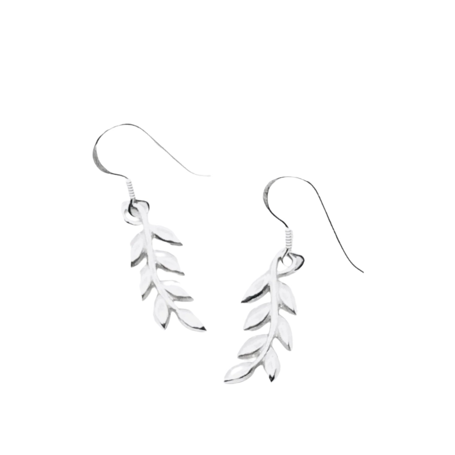 Silver Leaf Earrings - Small | Shelf Home and Gifts