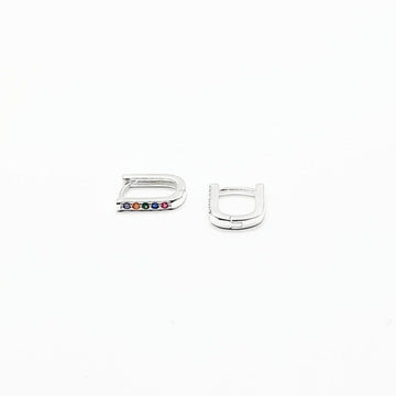 Sterling Silver Earrings - Multi Arc Huggie