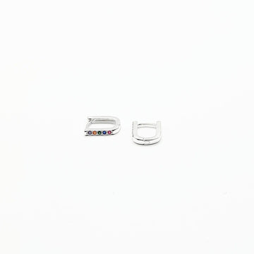 Sterling Silver Earrings - Multi Arc Huggie
