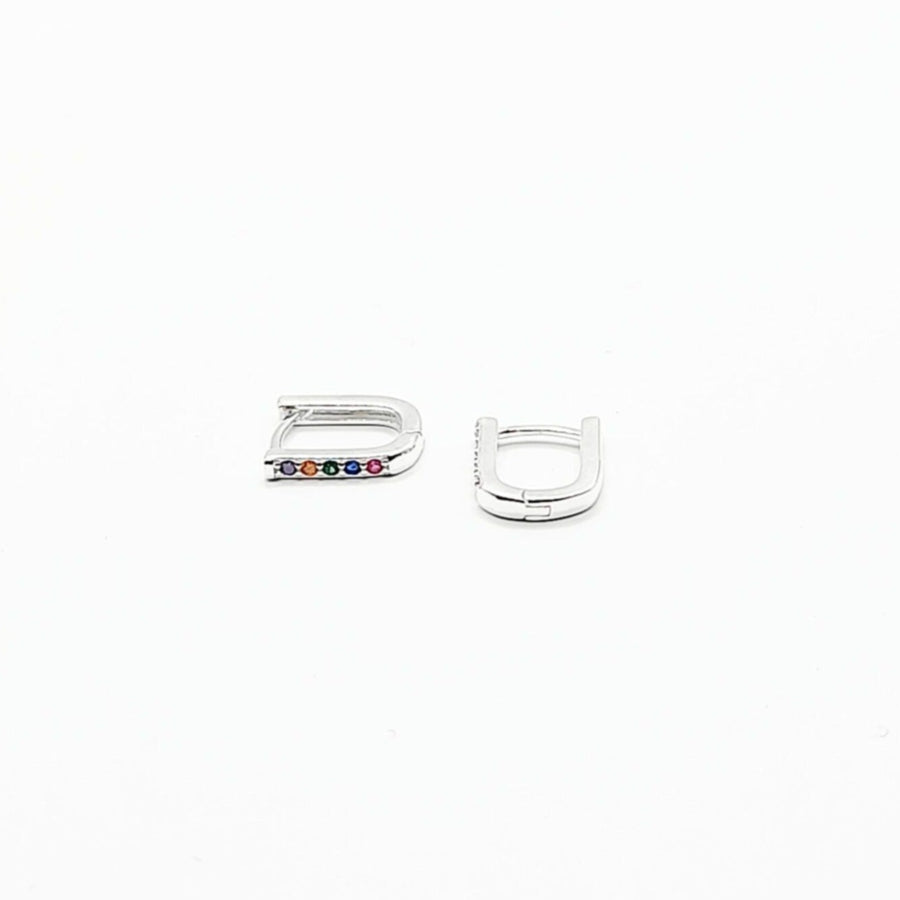 Sterling Silver Earrings - Multi Arc Huggie