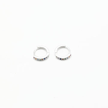Huggie Earrings - Sterling Silver | Multi