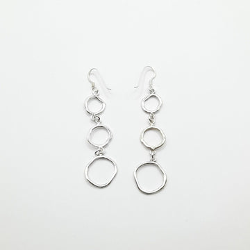 Sterling Silver Drop Earrings - 3 link