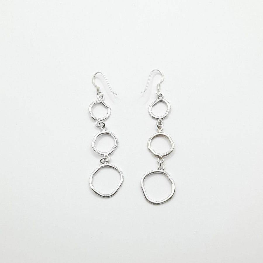 Sterling Silver Drop Earrings - 3 link