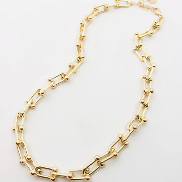 Chain Necklace - Gold Long Link