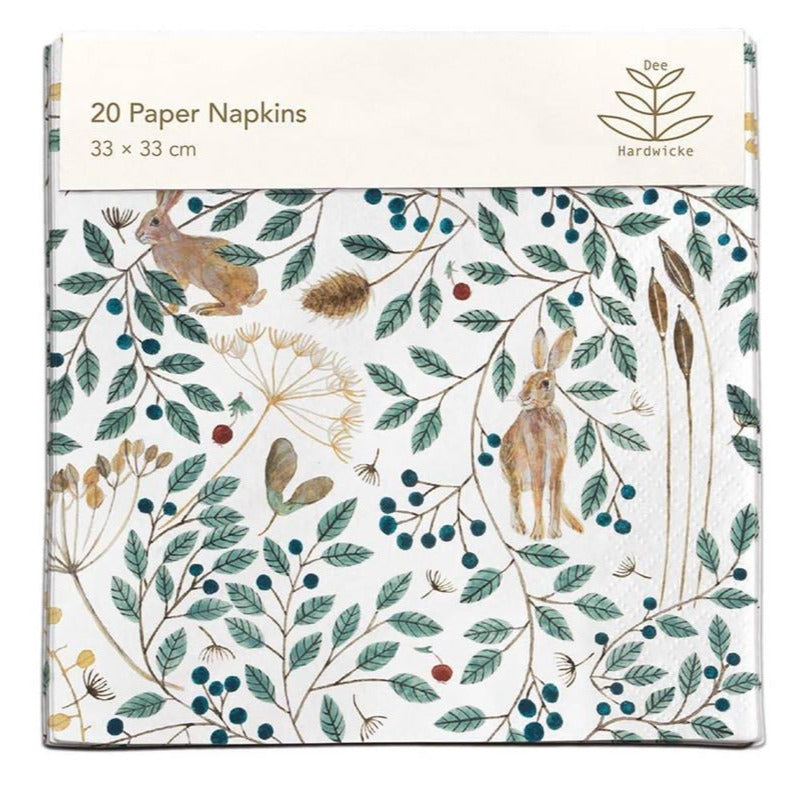 Napkins - Hares and Berries