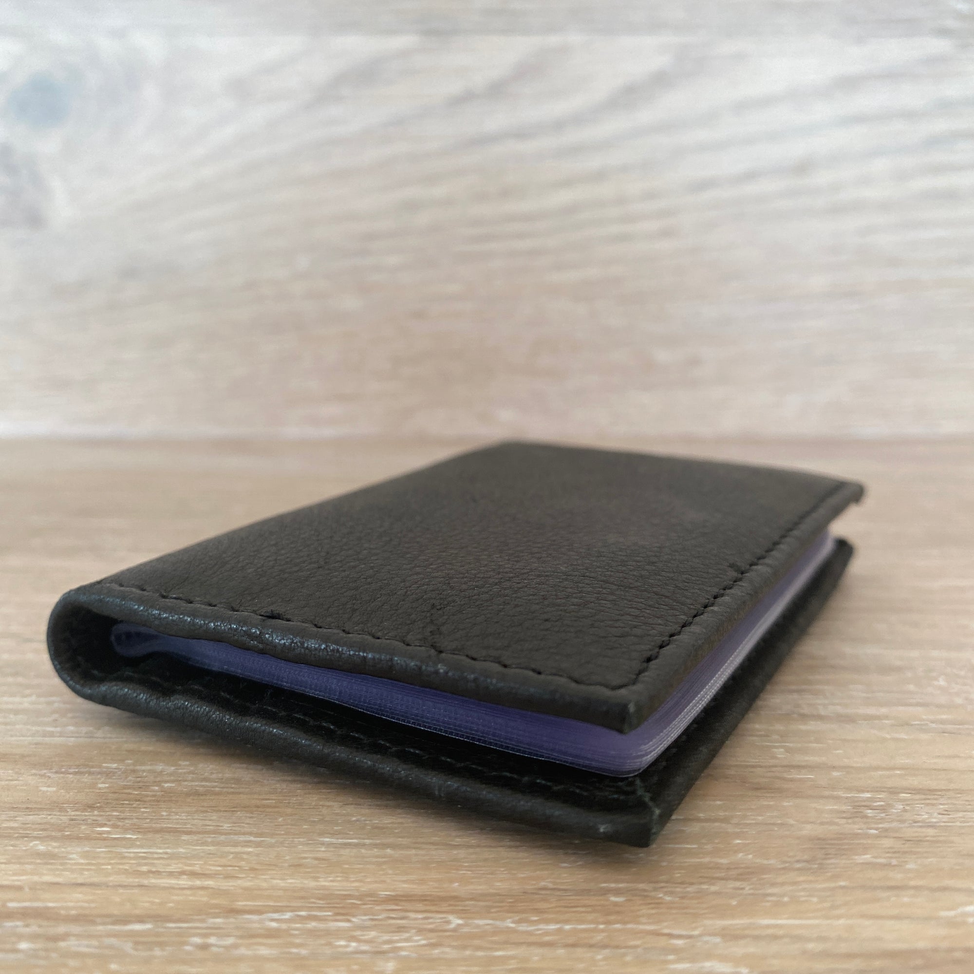 Rugged Hide Leather Card Wallet - Jed Black | Shelf home and gifts