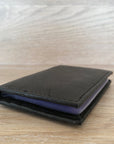 Rugged Hide Leather Card Wallet - Jed Black | Shelf home and gifts