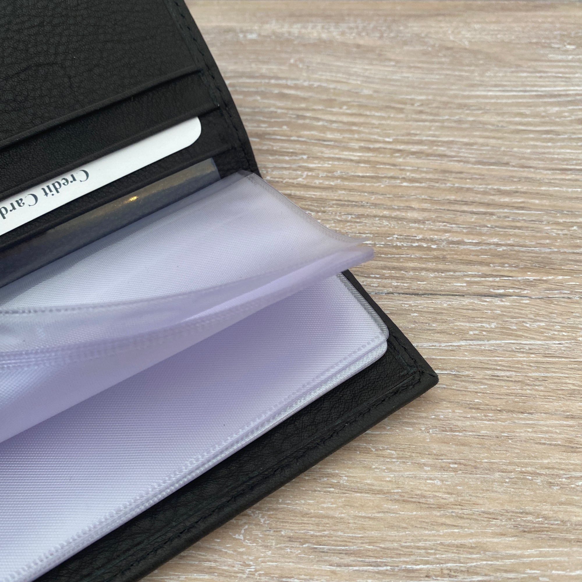 Rugged Hide Leather Card Wallet - Jed Black | Shelf home and gifts