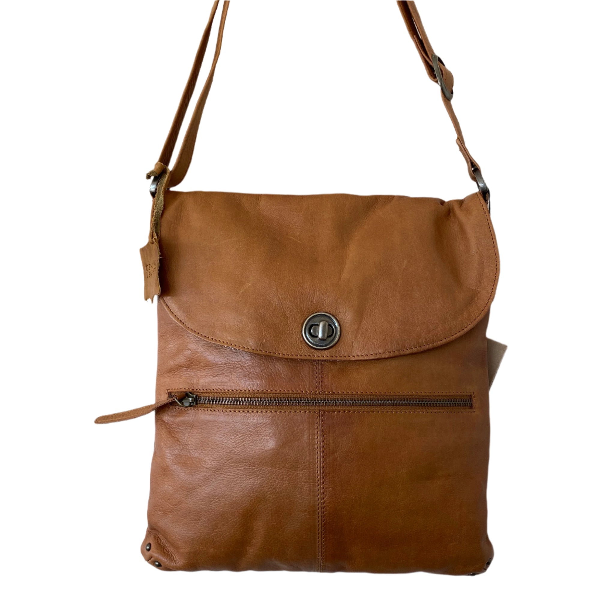 Leather Bag - Bianca Tan