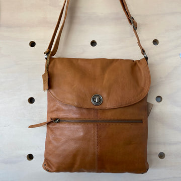 Leather Bag - Bianca Tan