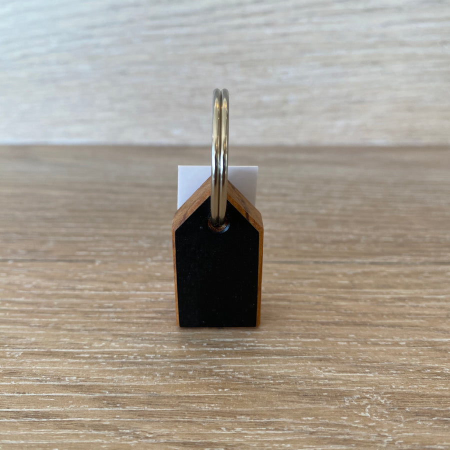 Rimu House Keyring - Black