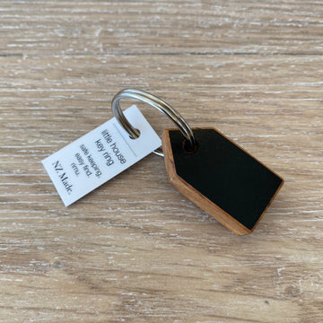 Rimu House Keyring - Black