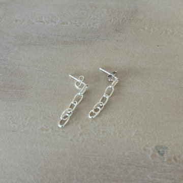 Sterling Silver - Drop Chain Earrings