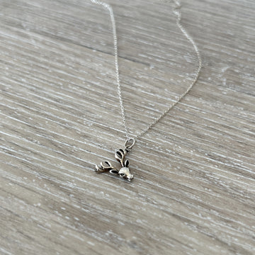 Sterling Silver Necklace - Stags Head
