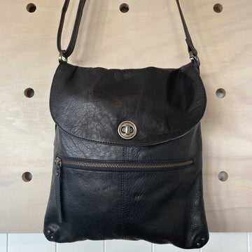 LEATHER BLACK RUGGED HIDE BIANCA