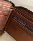 Leather Wallet - Aris Brandy