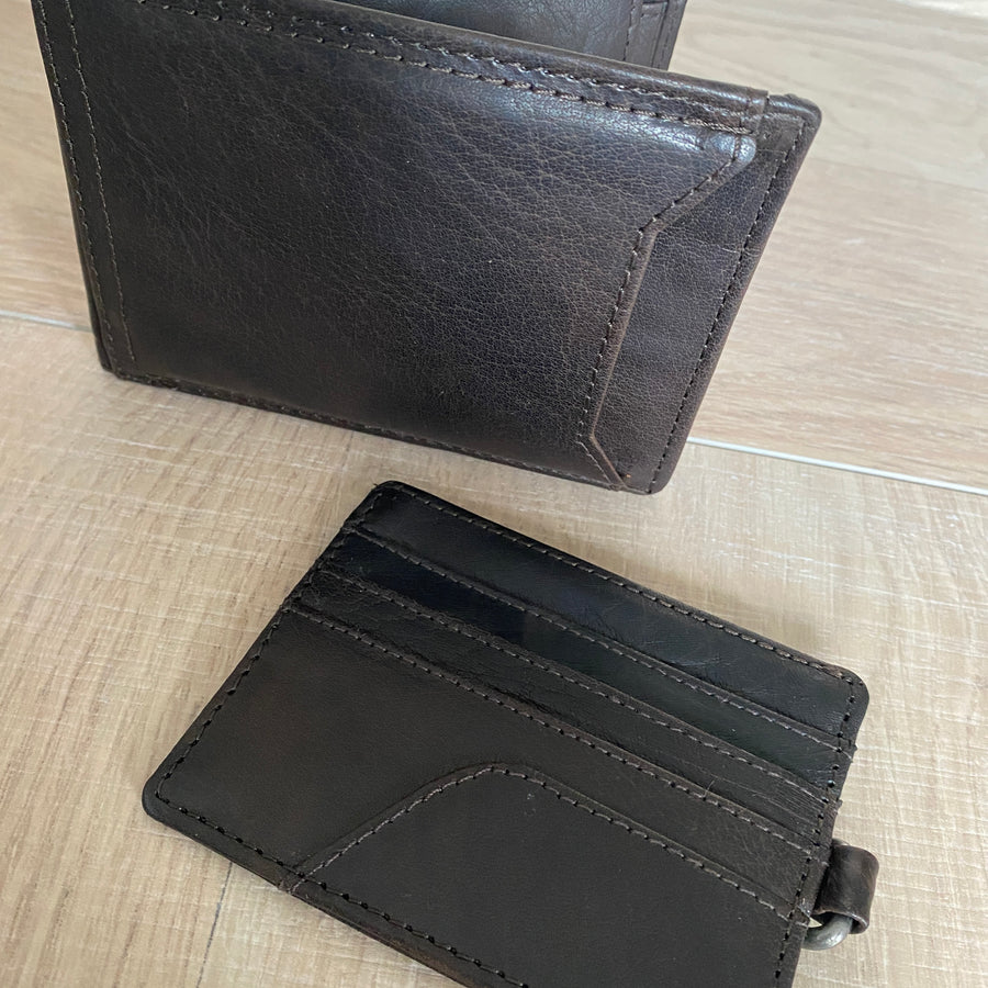 Leather Wallet - Ami Brown