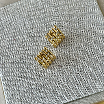 Earrings - Gold | Square