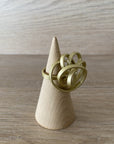 Melko Adjustable Scrunch Ring - Gold | shelf home and gifts