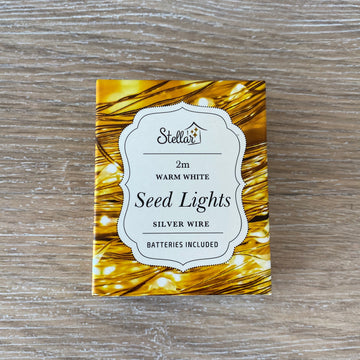 Seed Lights 2m - Silver Wire