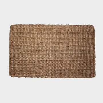 Jute Mat Bubble Natural Brown