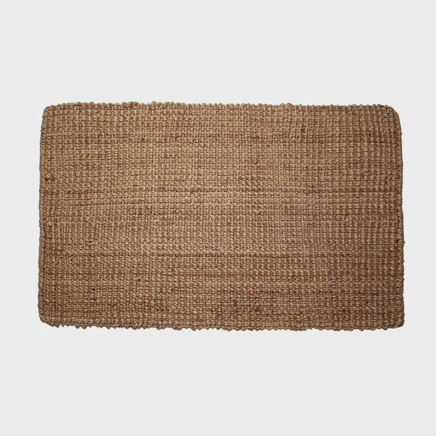 Jute Mat Bubble Natural Brown