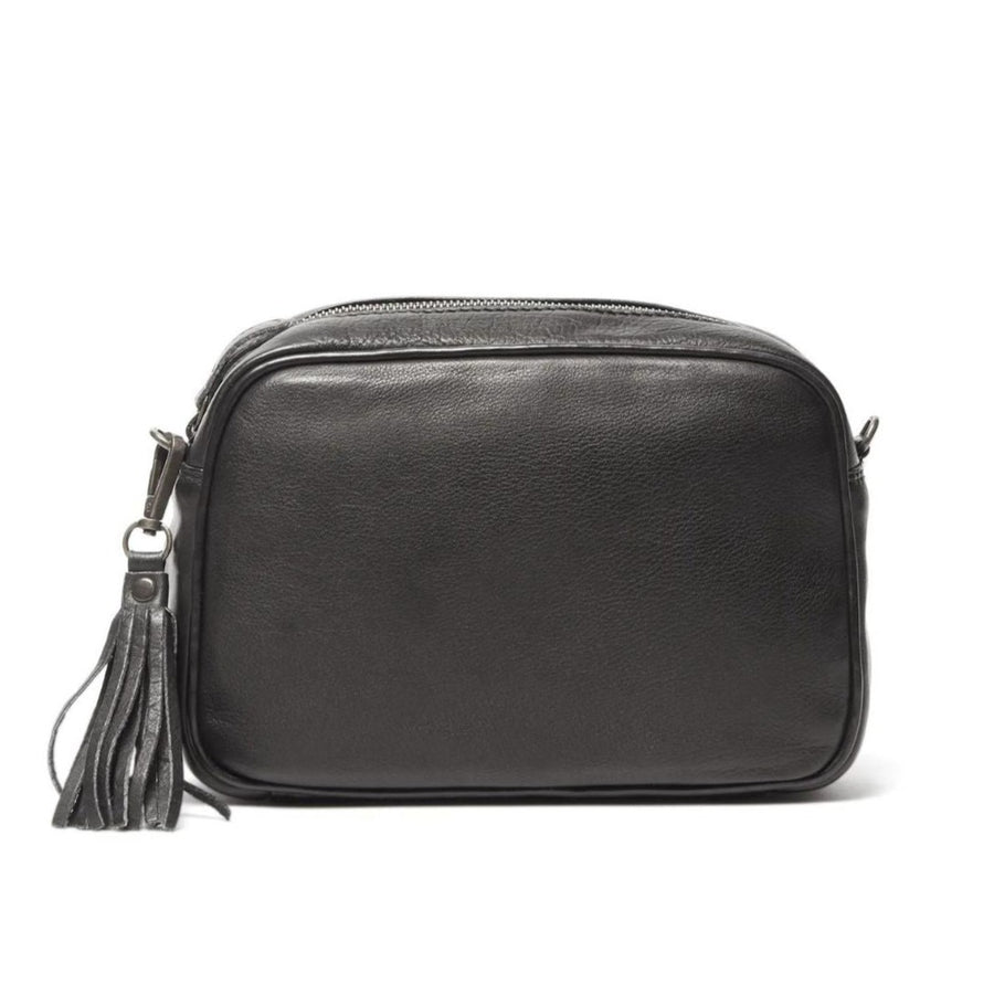 Leather Bag - Lucia Black RUGGED HIDE