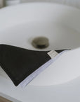 Linen Washcloth - Charcoal