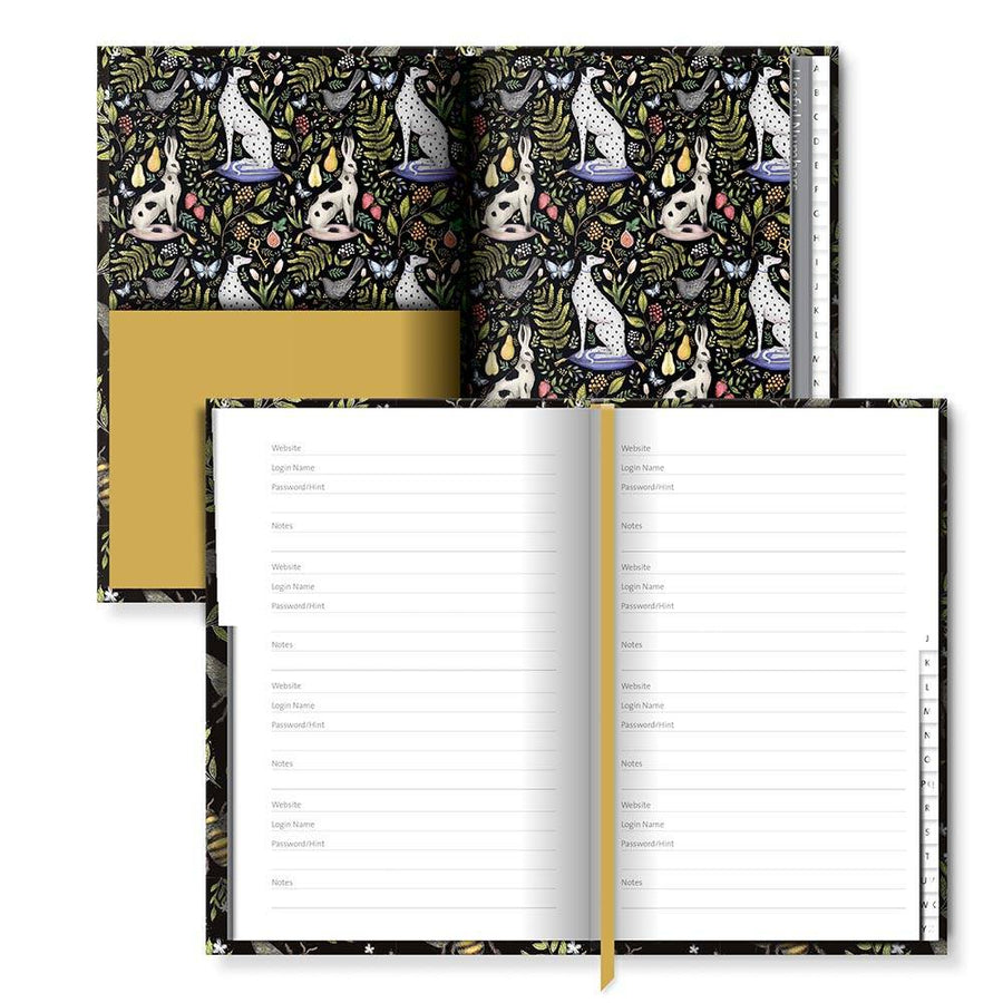 MGPSW116 Museums & Galleries - Bee Pattern - Password Notebook