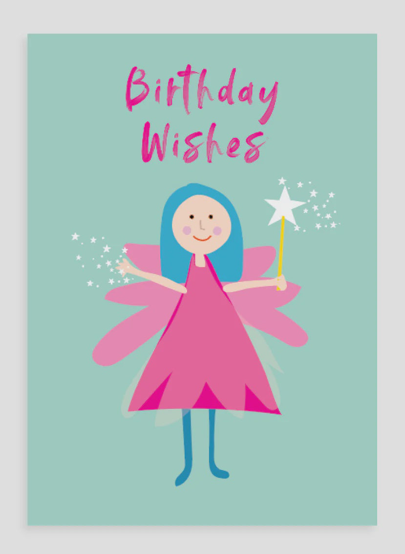 Poppy Card - Pink Birthday Fairy