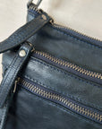 Leather Brittany Bag by Rugged Hide in Navy