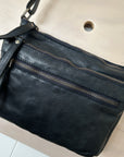 Leather Brittany Bag by Rugged Hide in Navy