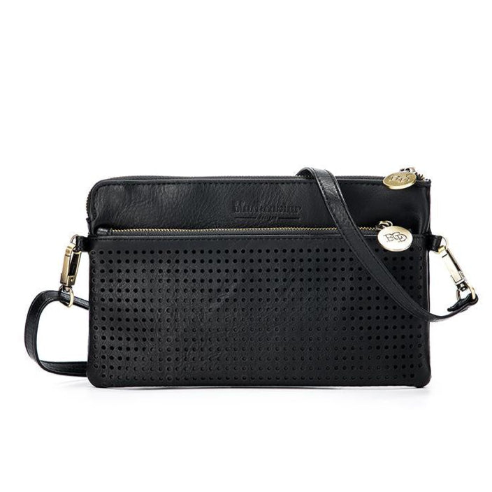 Nina Shoulder and clutch Bag by black caviar