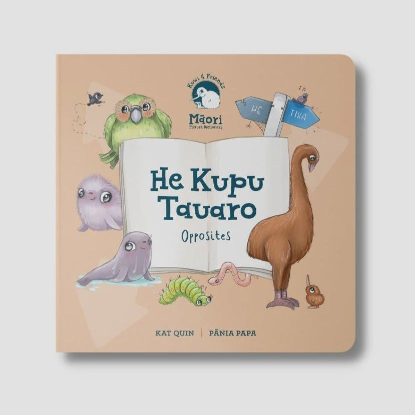 Board Book - Opposites | He Kupu Tauaro
